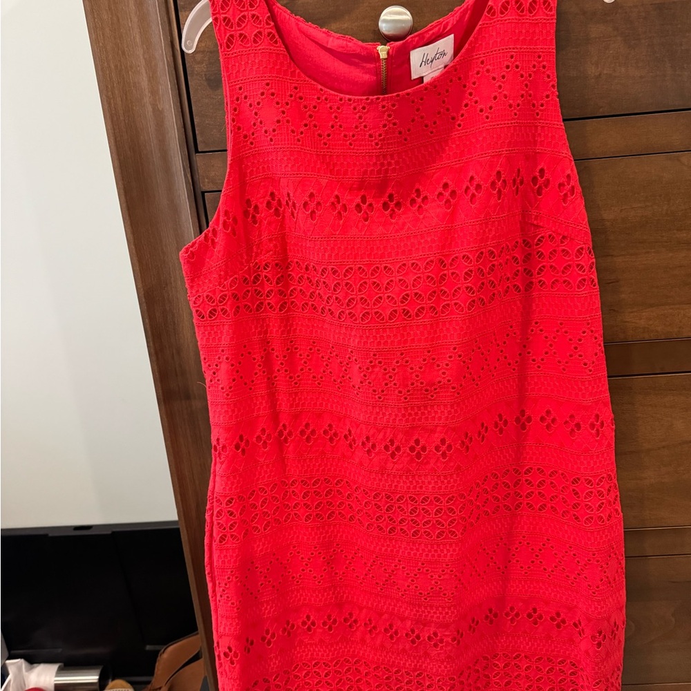 Hayden Red Sleeveless Sheath Mini Dress